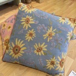 Pude, 50x50, Solsikke, bl�