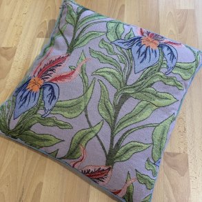 Pude, 50x50, Blomst, violet