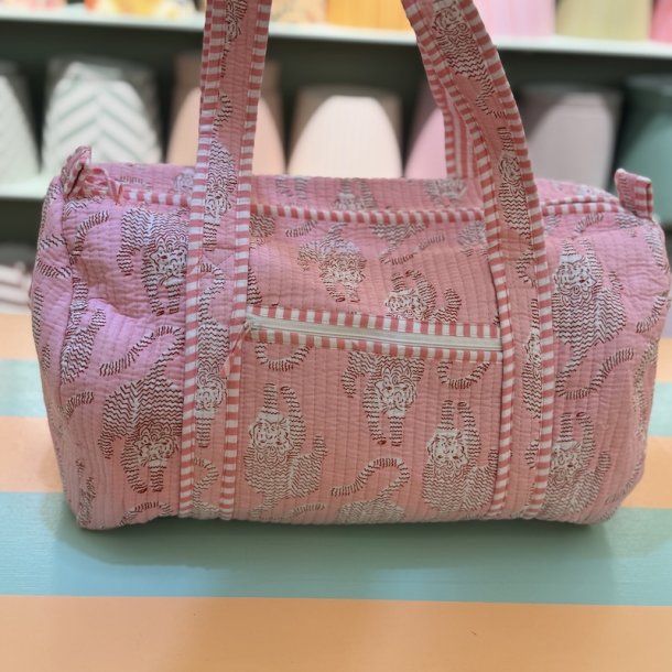 Rejsetaske, pink/r�d