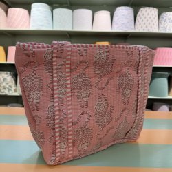 Quilt taske, pink/r�d