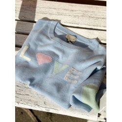 Cashmere knit, Multi love blue
