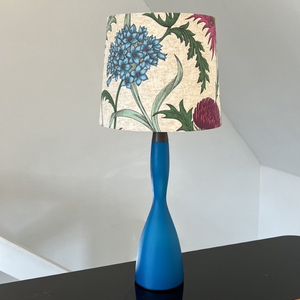 Bordlampe, glas, bl, Kastrup glas, H49