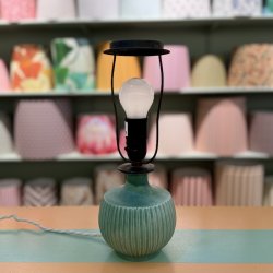 Bordlampe, keramik, inkl sk�rm