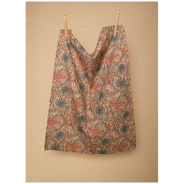 Viskestykke, Artisan, sand/petrol, 50x70