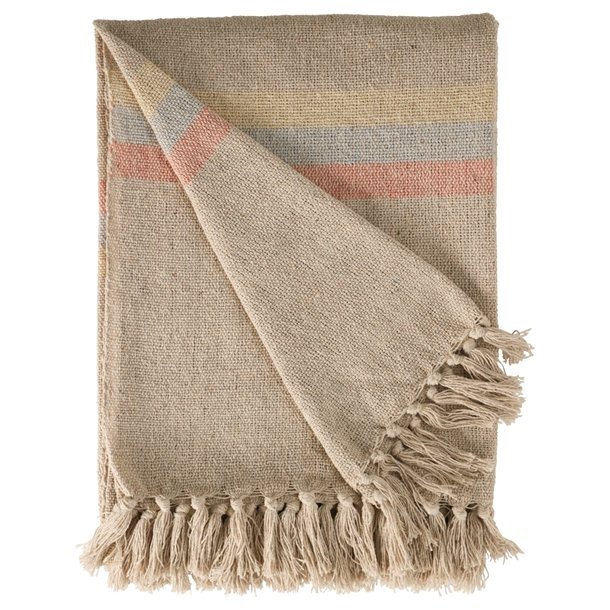 Plaid, Stribe uendelig, Pine/Natur