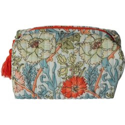 Kosmetiktaske, artisan, bl/rd, 3 strrelser