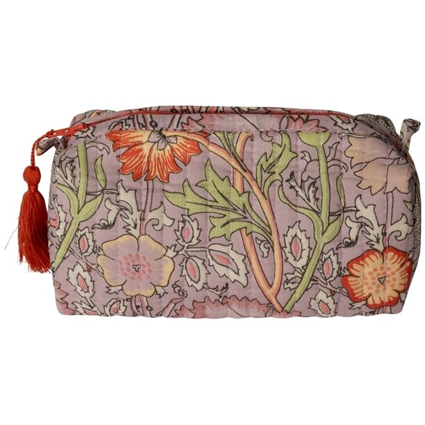 Kosmetiktaske, artisan, violet/gul, 3 strrelser