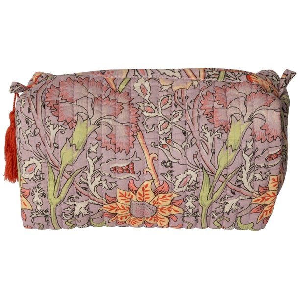 Kosmetiktaske, artisan, violet/gul, 3 strrelser