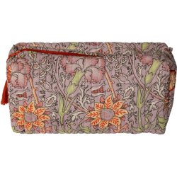 Kosmetiktaske, artisan, violet/gul, 3 strrelser