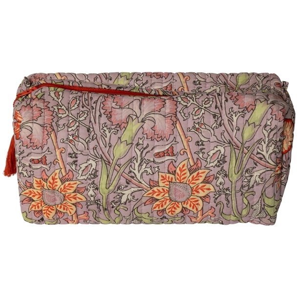 Kosmetiktaske, artisan, violet/gul, 3 strrelser