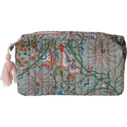 Kosmetiktaske, artisan, lysebl/pink, 3 strrelser