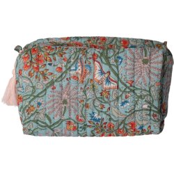 Kosmetiktaske, artisan, lysebl/pink, 3 strrelser