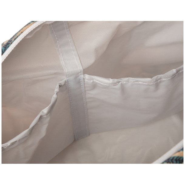 Kosmetiktaske, artisan, stvet sand/petrol, 3 strrelser