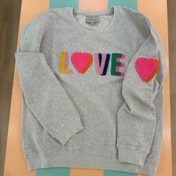 Love sweatshirt, gr med multi