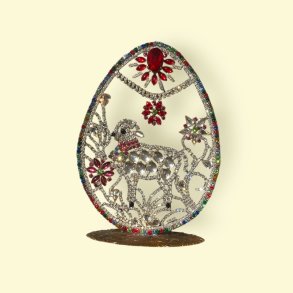 P�ske�g m lam, stor, Rhinsten