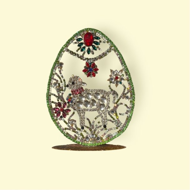 P�ske�g m lam, stor, Rhinsten