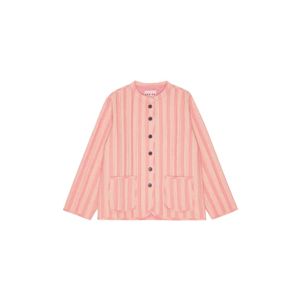 Stockholm stripe China jacket, Flamingo