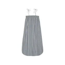 Stockholm stripe strap dress, Sea
