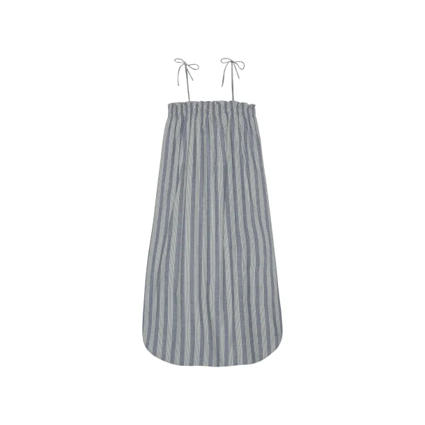 Stockholm stripe strap dress, Sea