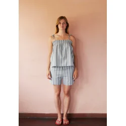 Stockholm stripe strap top, Sea