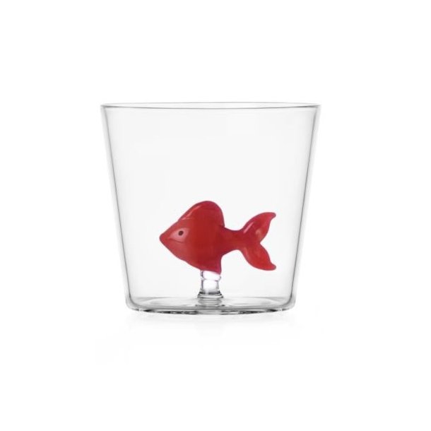 Drikkeglas, rd fisk