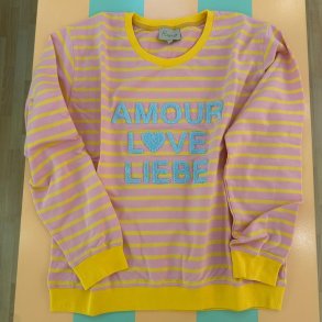 Amour Love Sweatshirt, rose/yellow