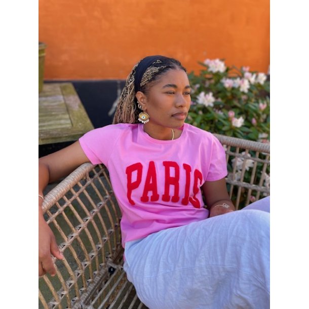 Paris t-shirt, pink/rd