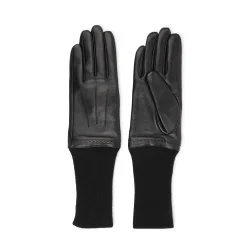 Udine lammeskindshandsker m. forlnget ribkant