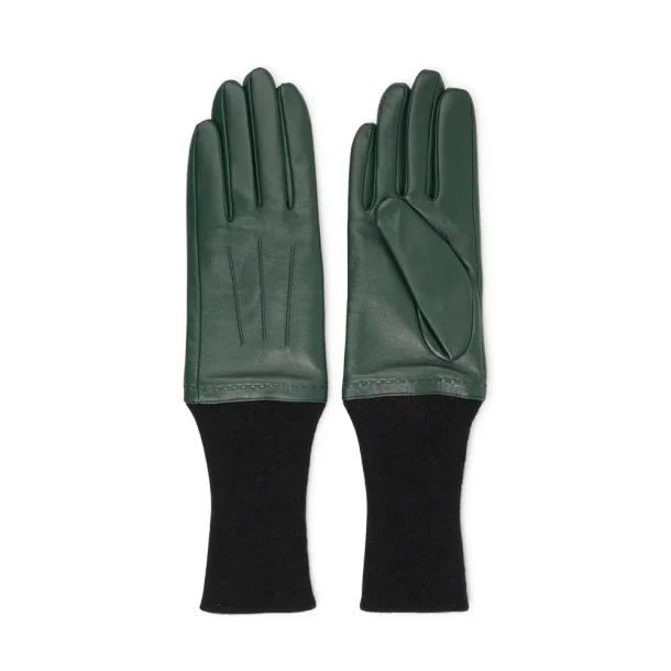 Udine lammeskindshandsker m. forlnget ribkant
