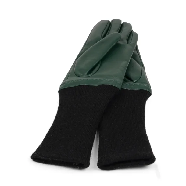 Udine lammeskindshandsker m. forlnget ribkant