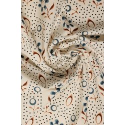 Viskestykke, Artisan, brun/mrkebl, 50x70 cm