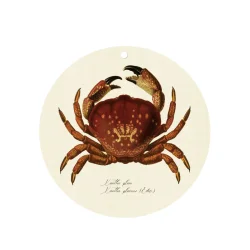 Keramik platte m oph�ng, Krabbe