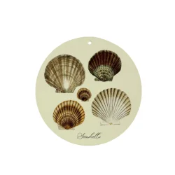 Keramik platte m oph�ng, Seashell