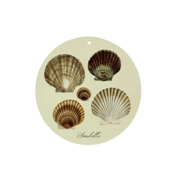 Keramik platte m oph�ng, Seashell