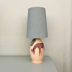 Nr 452 - Hndlavet lampeskrm i grn eksklusiv hr