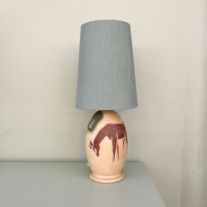 Nr 452 - Hndlavet lampeskrm i grn eksklusiv hr