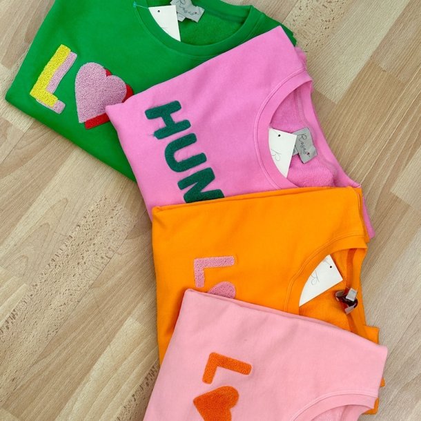 Human Sweatshirt, Bubblegum/grass