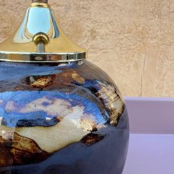 Bordlampe, Beige/brun 2