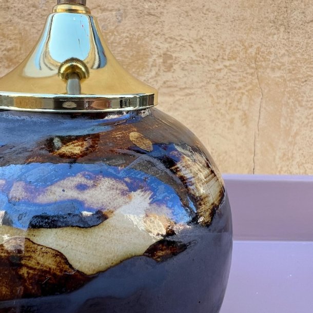 Bordlampe, Beige/brun 2