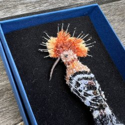 Eurasian Hoopoe broche