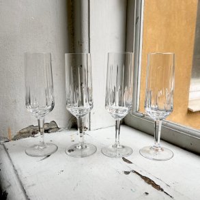 Champagnefljter, 4 stk, vintage