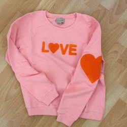 Love sweatshirt, Rose/Orange 