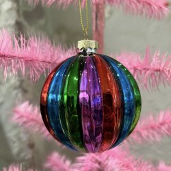 Julekugle, stribet, nr 3