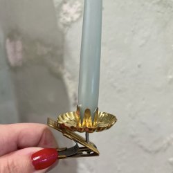 Lyseholdere, juletrslys, guld,