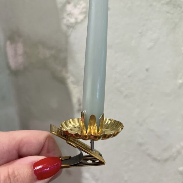 Lyseholdere, juletrslys, guld,