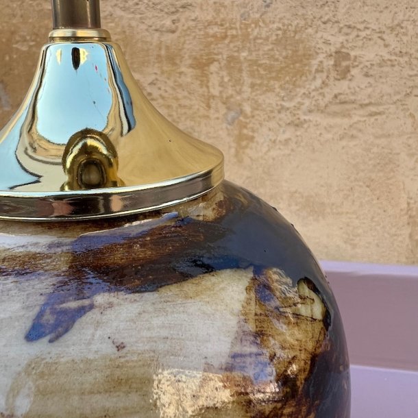 Bordlampe, Beige/brun 1