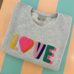 Love sweatshirt, gr med multi