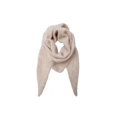 Dell strikket mini scarf, natur