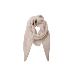 Dell strikket mini scarf, natur