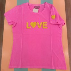 Love t-shirt, Pink gul